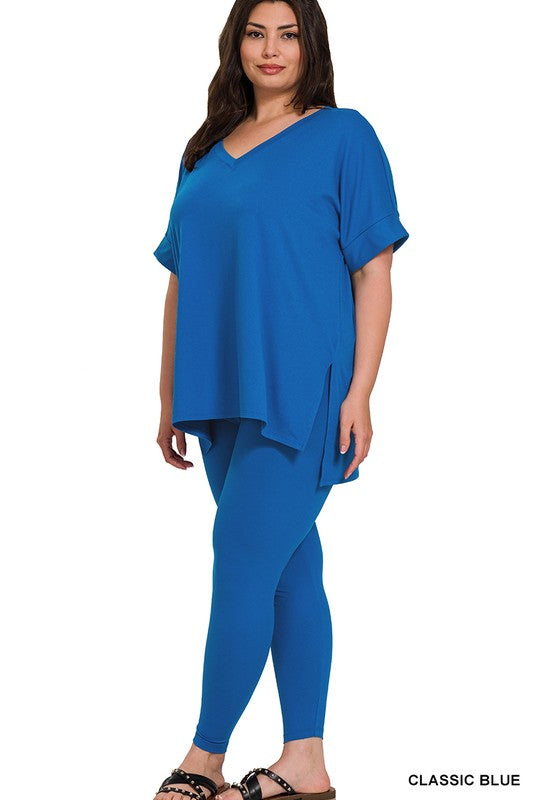 High Quality Buttery-Soft Breathable SD Loungewear Set (Classic Blue)