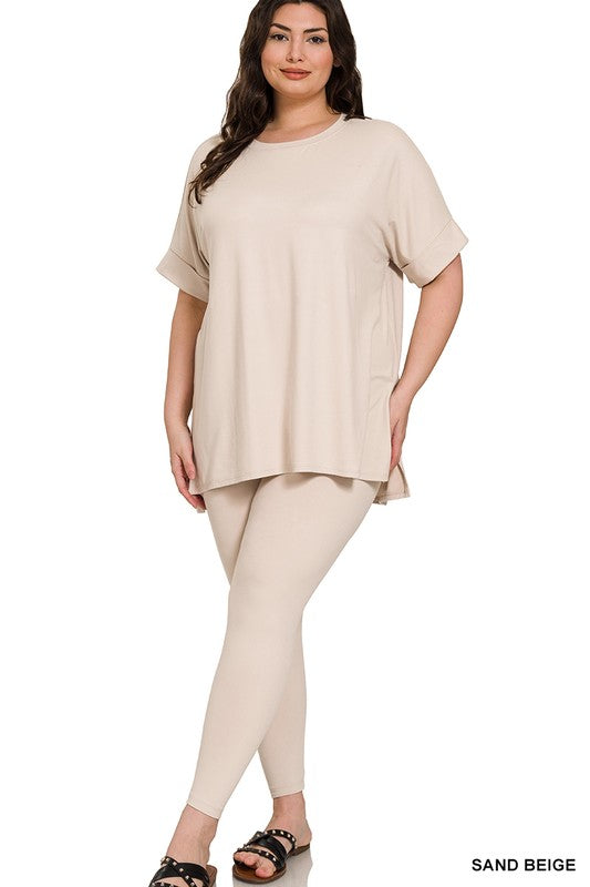 High Quality Buttery-Soft Breathable SD Loungewear Set (Sand Beige)